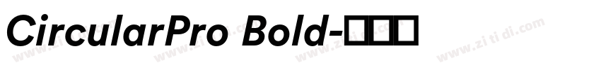 CircularPro Bold字体转换